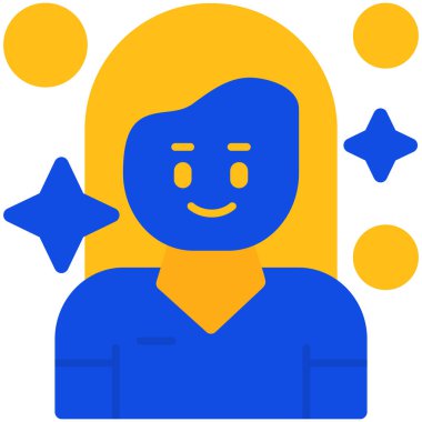 kadın avatar simgesi, vektör illüstrasyon tasarımı