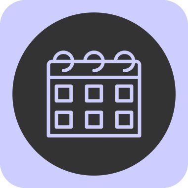 Takvim simgesi vektör illüstrasyonu