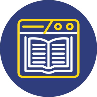 kitap simgesi vektör illüstrasyonu