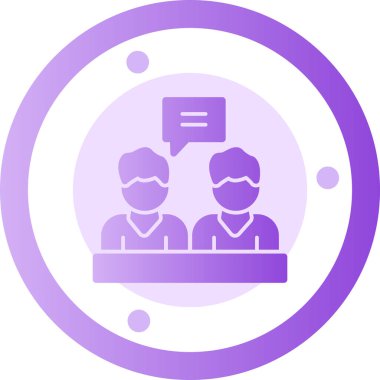 Bir toplantının vektör illüstrasyonu