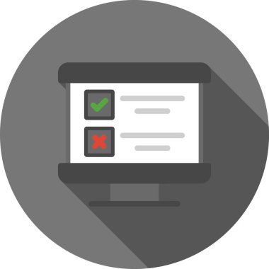 Laptop Düz Vektör Simgesi