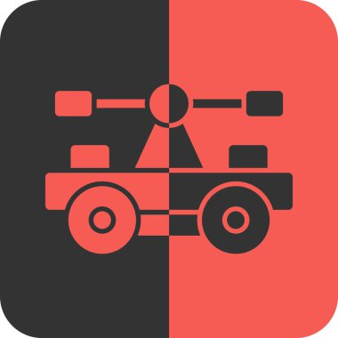 Modern oto tamir simgesinin vektör illüstrasyonu, servis konsepti