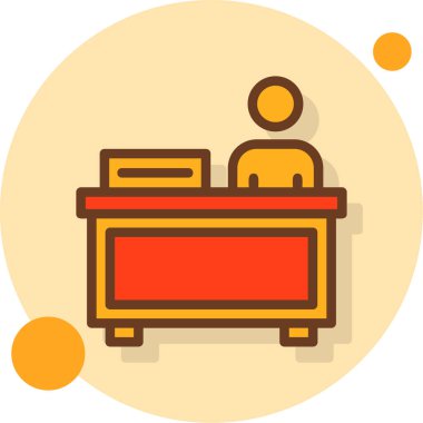 mobilya ikonu vektör illüstrasyonu