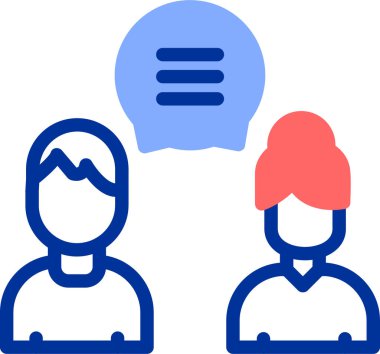 İnsanlar sohbet simgesi