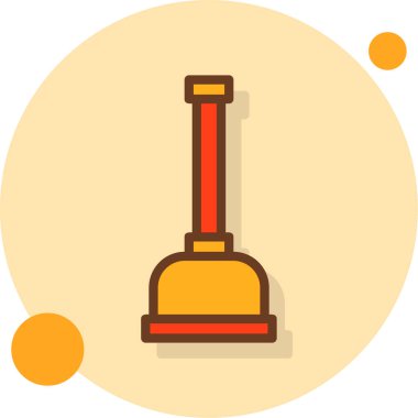 Tek bir izole simgenin vektör illüstrasyonu