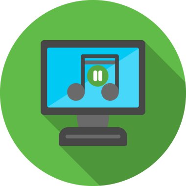 bilgisayar renkli vektör simgesi