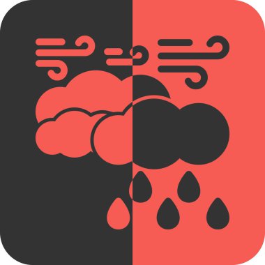 bulut ve yağmur simgesi