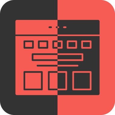 Web sitesi simge. Vektör çizim.