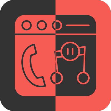 çağrı simgesi, vektör illüstrasyonu