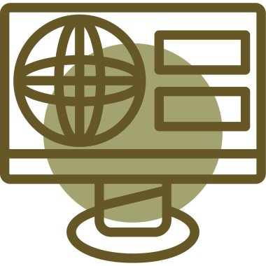 Küresel Web vektör simgesi