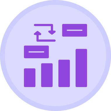 iş grafiği simgesi, vektör illüstrasyonu basit tasarım