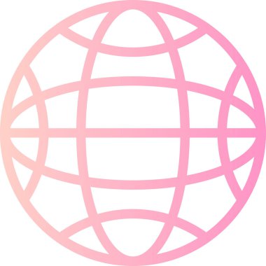 Dünya. Web simgesi basit illüstrasyon