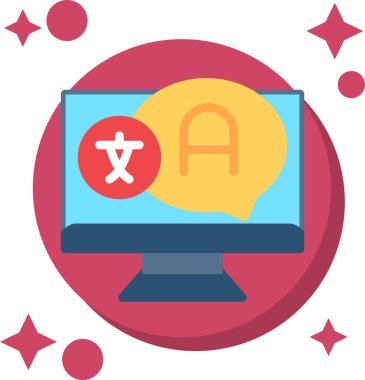 Bir para biriminin bir bilgisayar simgesinin vektör çizimi