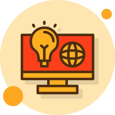 Fikir simgesi vektör illüstrasyonu