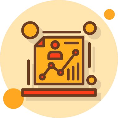 Analiz çizelgesi analiz simgesi - ana hatlar biçimi