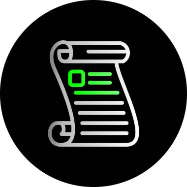 Belge simgesinin vektör illüstrasyonu