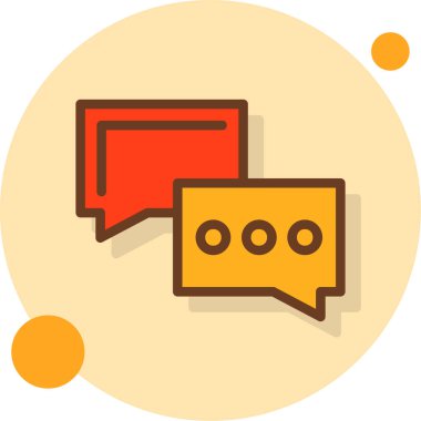 kabarcık sohbet ileti simgesi