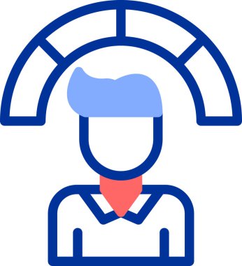 Şef. Web simgesi basit illüstrasyon