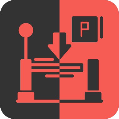 Modern bir simgenin vektör illüstrasyonu