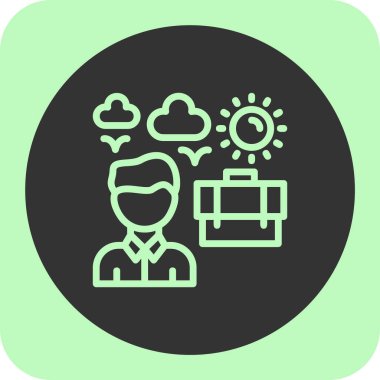 Modern simgenin vektör illüstrasyonu