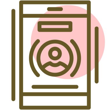 Vektör akıllı telefon simgesi illüstrasyonu