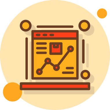 iş analiz çizelgesi simgesi