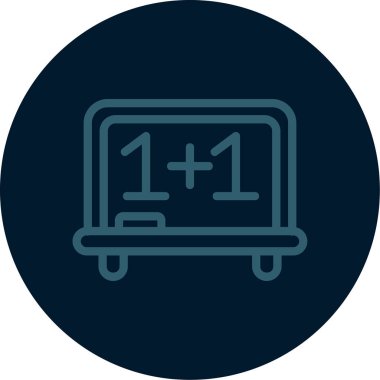 Okul yönetim kurulu simgesi soyut grupta izole edildi