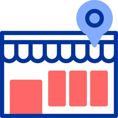 Alışveriş. Web simgesi basit illüstrasyon