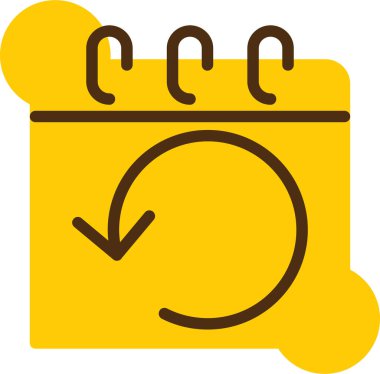 ajanda takvimi iş simgesi - özet biçimi