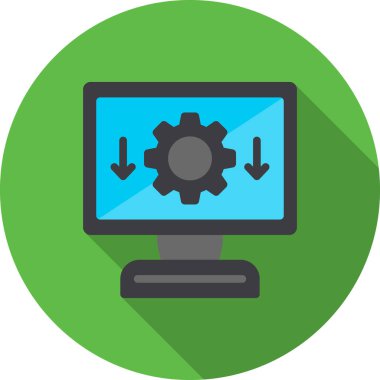 Web geliştirme vektör simgesi