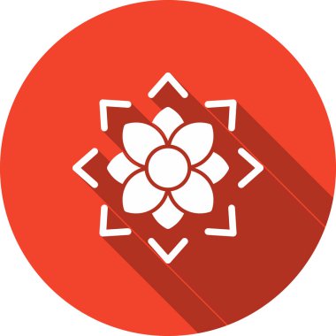 çiçek simgesi vektör illüstrasyonu