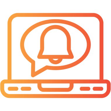 Çember içindeki bir sohbet simgesinin vektör çizimi.