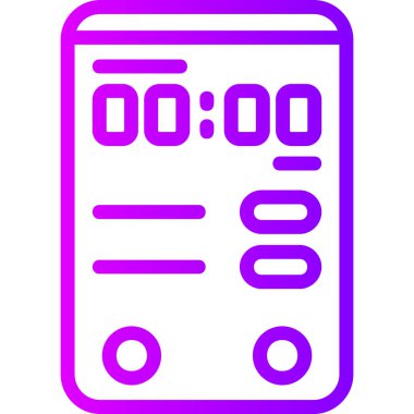 Takvim simgesinin vektör illüstrasyonu