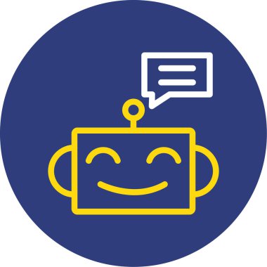 Konuş. Web simgesi basit illüstrasyon