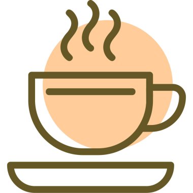 Bardak. Web simgesi basit illüstrasyon