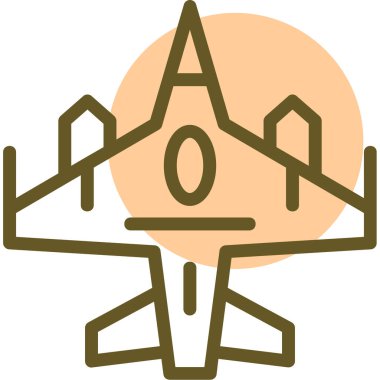 Uçak. Web simgesi basit illüstrasyon