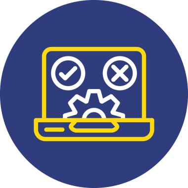 Bilgisayar monitörü. Basit resimleme