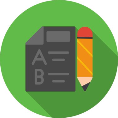  düz kalem vektör simgesi