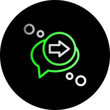 ok simgesi, vektör illüstrasyonu