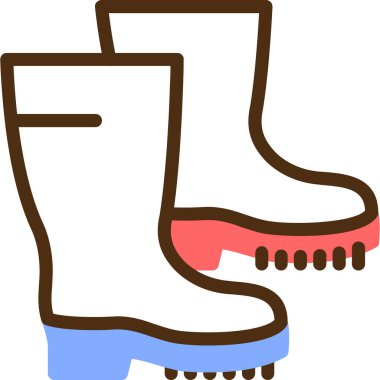 Ayakkabı. Web simgesi basit illüstrasyon