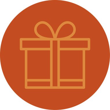 Hediye. Web simgesi basit tasarım