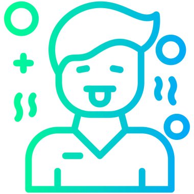 vektörde soğuk yüz simgesi