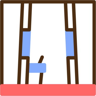 Merdiven. Web simgesi vektör illüstrasyonu