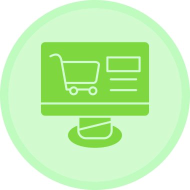 Alışveriş arabası ikonu. Basit tasarım