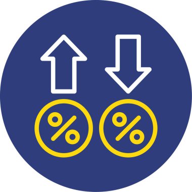 İndirim simgesinin vektör illüstrasyonu