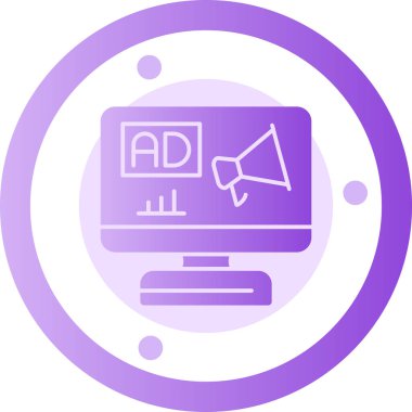 Pazarlama reklam tanıtım simgesi