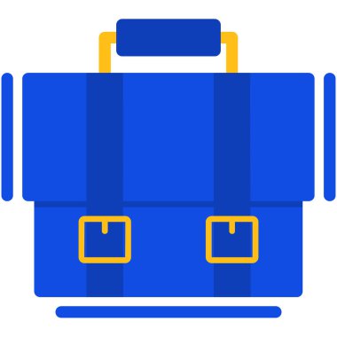 Çanta. Web simgesi basit illüstrasyon