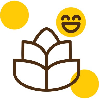 Mutlu bir yüzün vektör çizimi