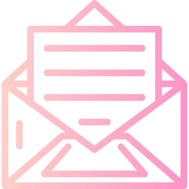 e-posta mektup simge vektör çizim