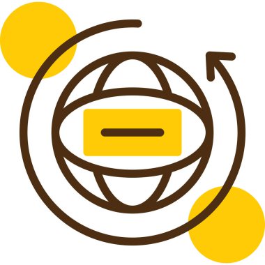 genel ağ bağlantı simgesi doldurulmuş ana hat biçimi